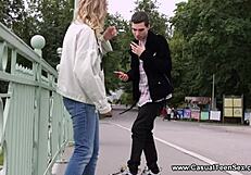 blonde teen luna picked up for casual sex