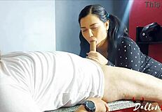 Amateur Curvy Latina in Heels Gives Blowjob Then Gets Fucked Hard