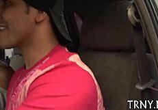 transsexual gets hardcore pounding after massage and blowjob!