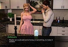 Big tits nurse pleasures patient with blue balls in homemade game