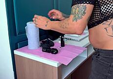 Stepmother and stepdaughter bond after a tattoo session