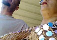 My wife is a sexy exhibitionist i love to see her flashing her big pierced tits big ass natural tits