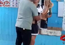 While cleaning the house, my uncle suddenly showed up for anal fun.