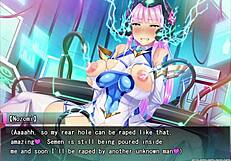 holy armored princess elementia fucked by machine