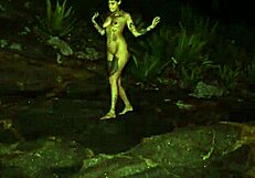 that african teen masturbates to orgasm on beach