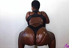 Just having fun bouncing my big ole booty in fishnets!