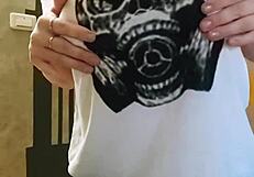 spank that ass, girl! i'm fingering my pussy while husband's away.