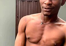 Morning workout with teen brunette in barefoot close up