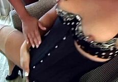 Femdom Maxine X Finger Fucks Brunette Jade Indica In Corset