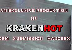 obedient wife spanked hard in kitchen homemade video. she takes it all!