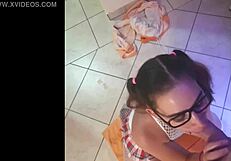 using my bitch as human toilet, pissing in her mouth while she gags on cock deepthroat face slapping pov