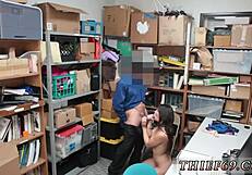 Police women dominate teen in uniform for first time felony theft!