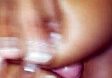 Amateur Interracial Blowjob Titfuck Cumshot with Teen Mommy Sucking Tits