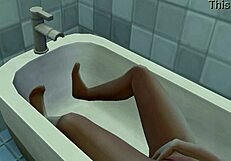 can you believe this sexy redhead fingering her horny pussy in 3d hentai?