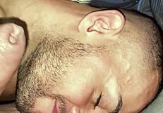 Hot men engage in bareback gay anal sex