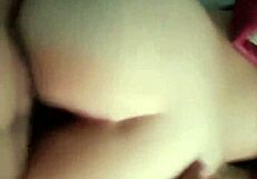 Latina's White Ass Fucked Creampie in POV by Mexican