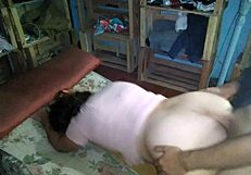 Latina Girlfriend Bent Over In Pink Dress For Doggystyle Fuck