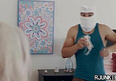 Blonde College Student With Natural Figure