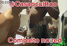 husband films and cleans up the cuckold action