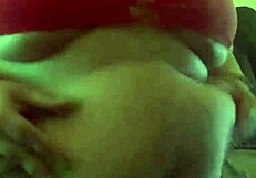 chubby teen in fishnets playing with her belly, wanna see?