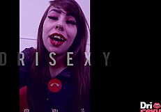 bold secretary dri sexy gives jerk off instructions with her ass and pussy