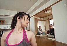 asian teen teases with seductive body moves