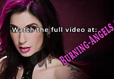 i can't get enough of this tattooed goth getting fingered with her big boobs on display