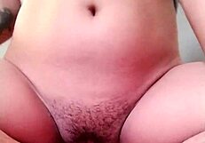 In this homemade reality, brunette with natural tits rides in cowgirl position outdoors, ending with creampie.