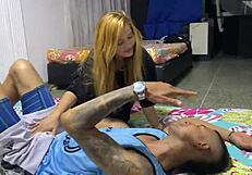 Stepbrother's Workout Turns Me On For Pink Pussy Fuck