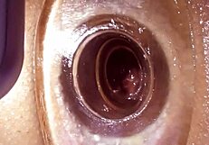 i'm using vibrator on my tight anal tunnel close up