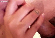She Swallows Cum Close Up With Tongue