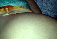 Latina baby mama's first anal