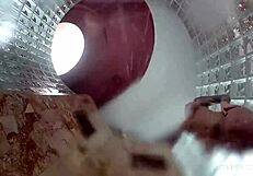 Christy Mack's backstage shower fun, nude and wet