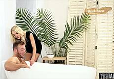 blonde pornstar helping homeless with pussy