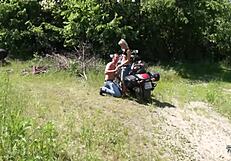 Super hot blondie enjoys first public sex and facial cum