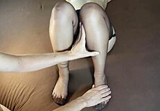 Milf's Juicy Legs Tickled In Nylon Stockings Fetish