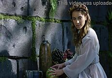 Suggestive Solo Masturbation by Hot Redhead Teen with Big Tits