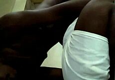 Watch this ebony bbw get chocolate backshots! Her big ass bounces wildly