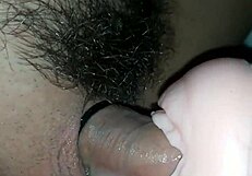 teen girl masturbates with fake pussy toy