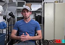 Teen Jock On Director's Desk Takes Big Black Cock Rimjob