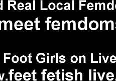 we pamper her sexy feet in this femdom fetish session