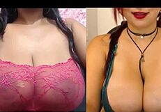 Wow, huge tits girls fight for your attention!