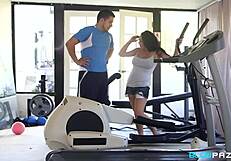 Dayton raines intense workout ends with ball licking deepthroat