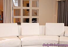 Busty Milf Enjoys Intense Lesbian Tribbing with Her Dyke Friend