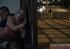 Blond teen bound in chair for hardcore bondage sex