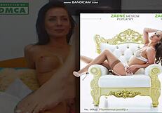 horny girl on webcam with dildo