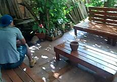 I filmed the milf lady getting assfucked in the labyrinth with fans.