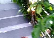 I filmed the milf lady getting assfucked in the labyrinth with fans.