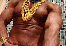 Hallelujah johnson asks, 'is this enough dick for everybody?' while worshipping big black cock and cumming solo