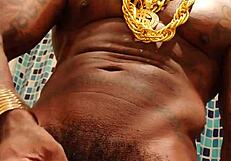 Hallelujah johnson asks, 'is this enough dick for everybody?' while worshipping big black cock and cumming solo